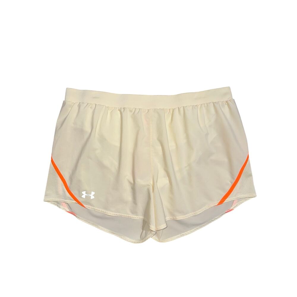 Under Armour Women's Yellow Haze Mileage Loose HeatGear Running Shorts Size XL